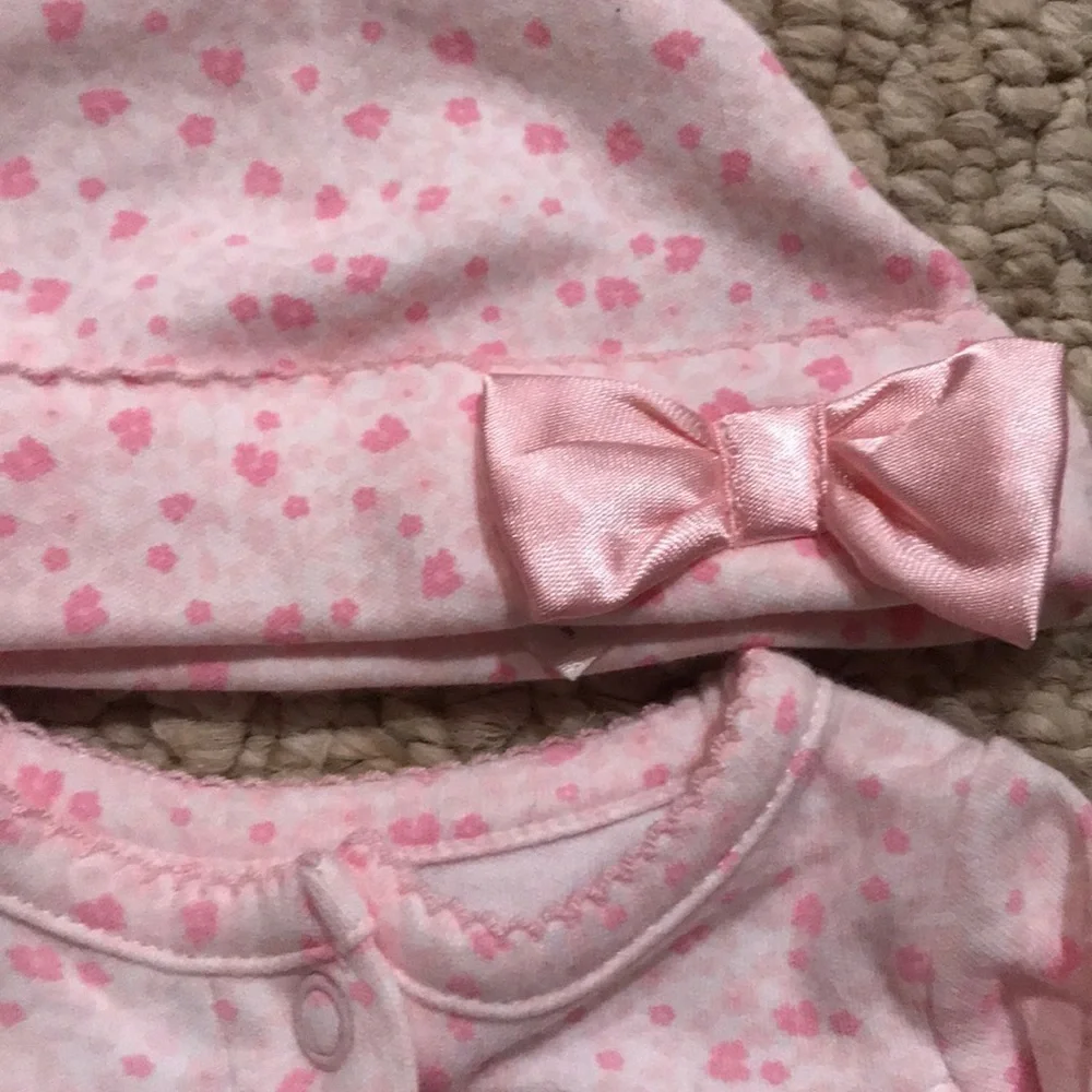 Carter’s Pink Bow Preemie Baby Converter Gown